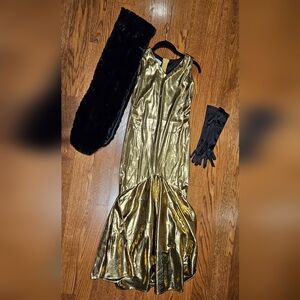Chasing Fireflies Gold Movie Star costume - like new!